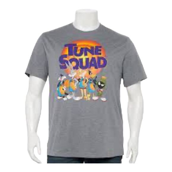 Looney Tune Squad Graphic T SHIRT LG Men's Women's TEE Space Jam New Legacy Gray - Picture 2 of 7